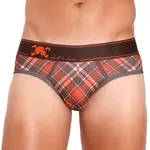 Skull & Bones Tartan Plaid Brief
