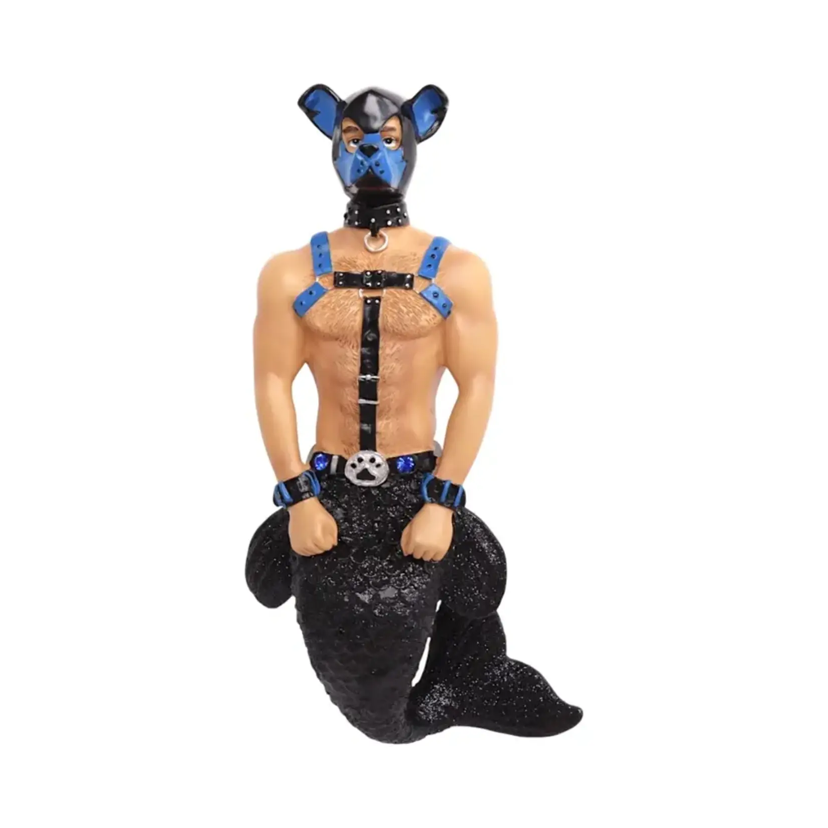 December Diamonds Pup (Blue)- Merman Ornament