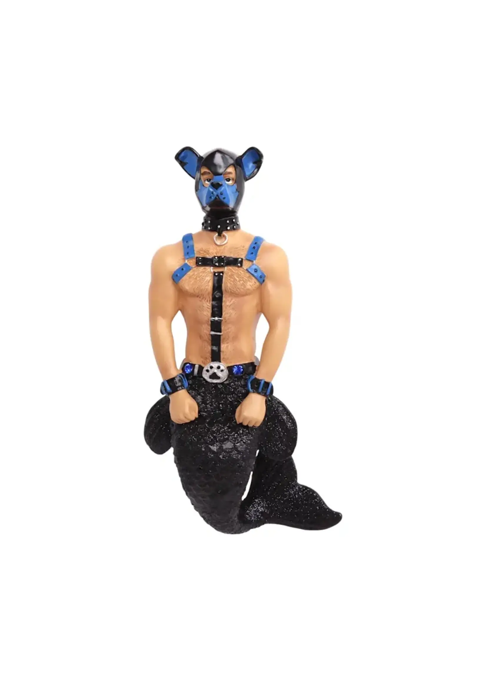 December Diamonds Pup (Blue)- Merman Ornament