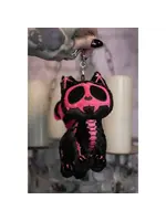 vampirefreaks Bubblegum Skelekitty Plush Keychain