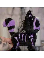 vampirefreaks Ultra Violet Skelekitty Plush Keychain