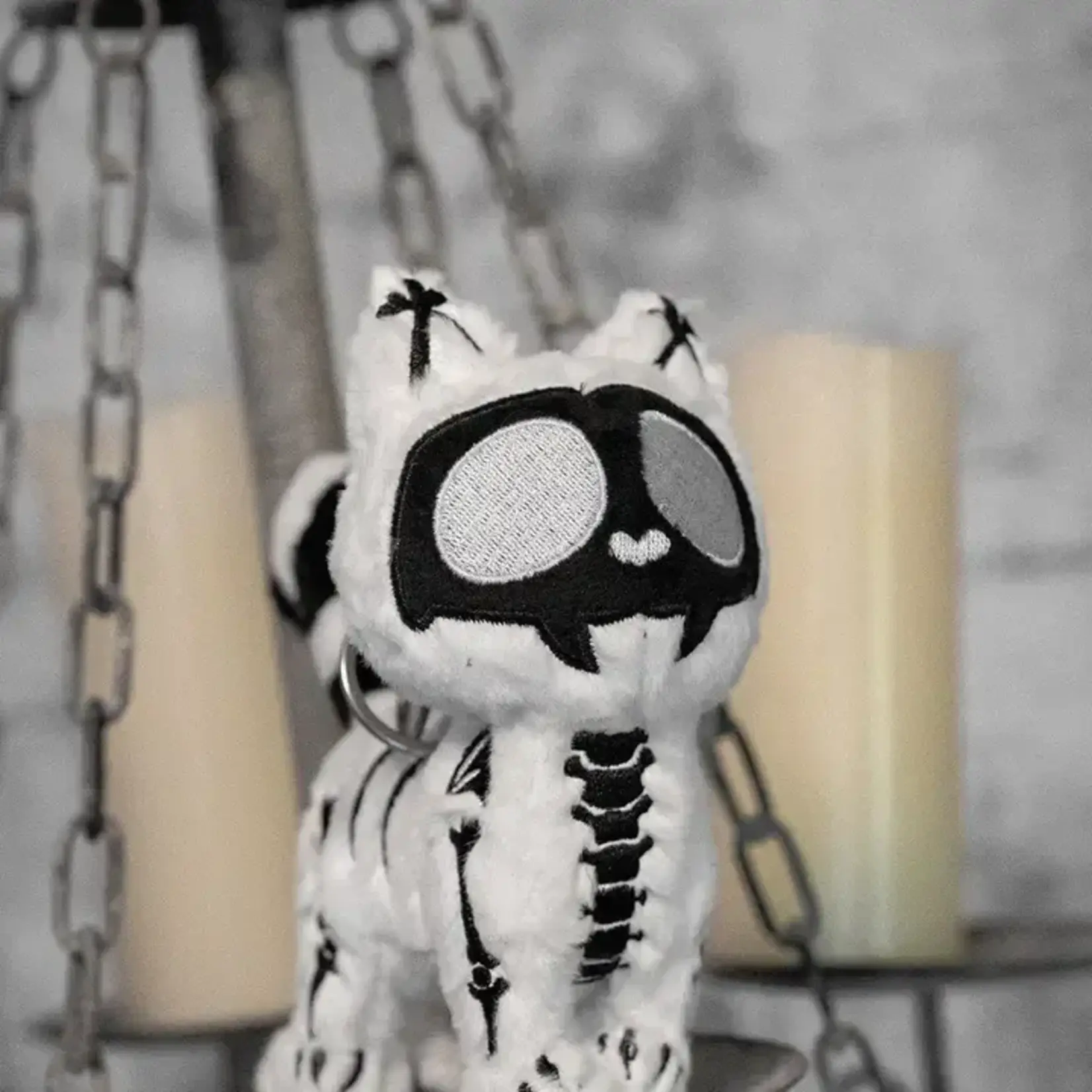 vampirefreaks X-Ray Skelekitty Plush Keychain