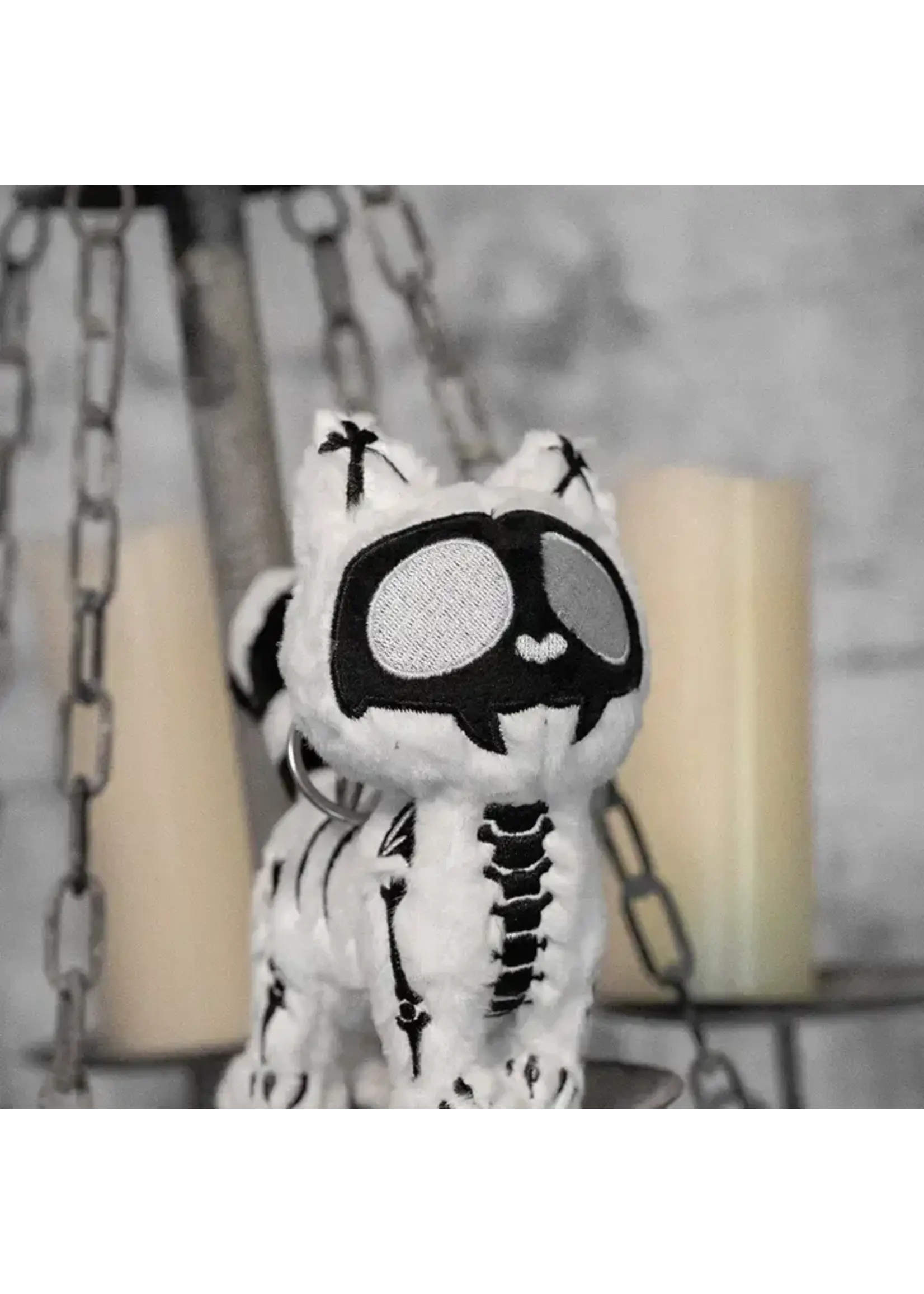 vampirefreaks X-Ray Skelekitty Plush Keychain
