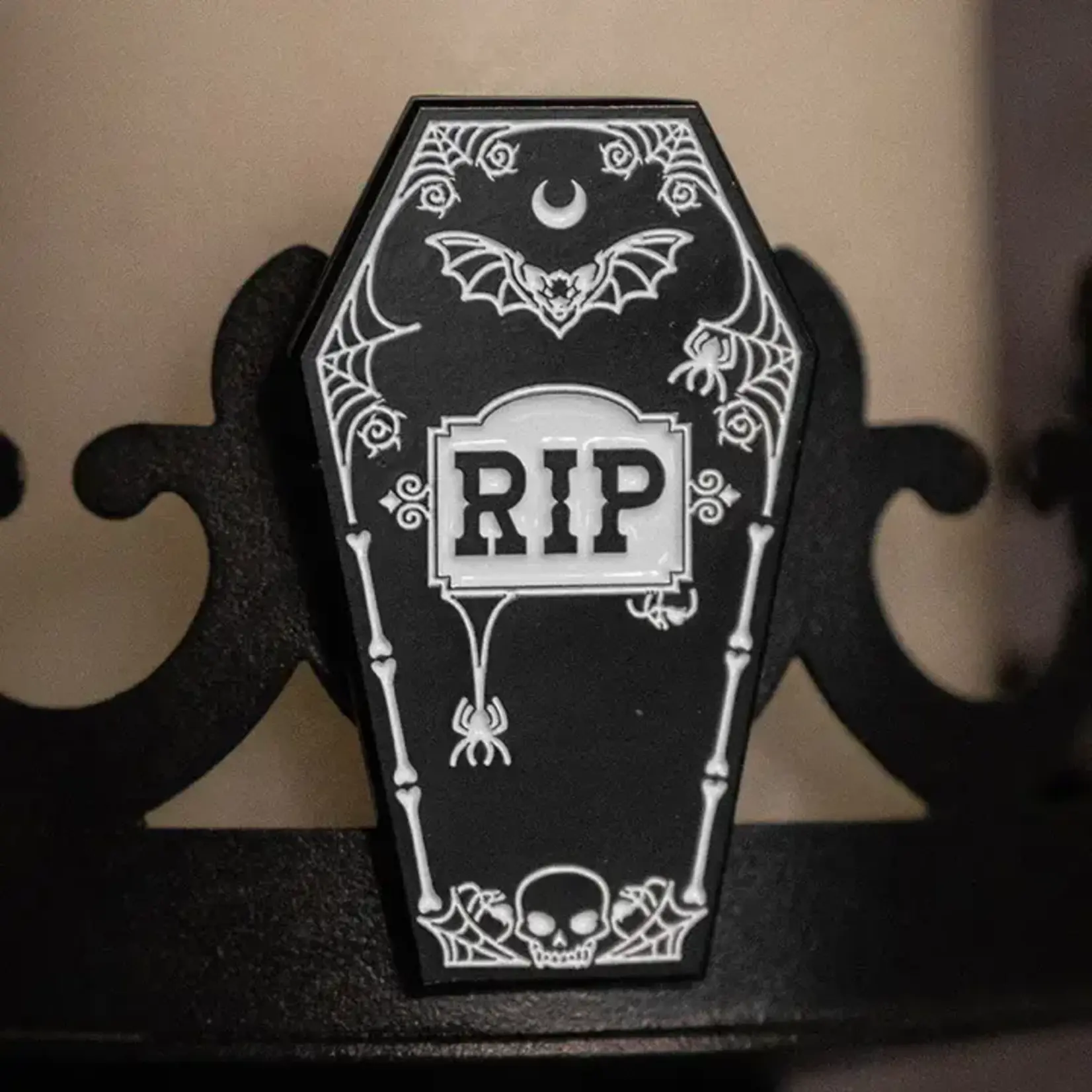 vampirefreaks Rip Coffin Enamel Pin