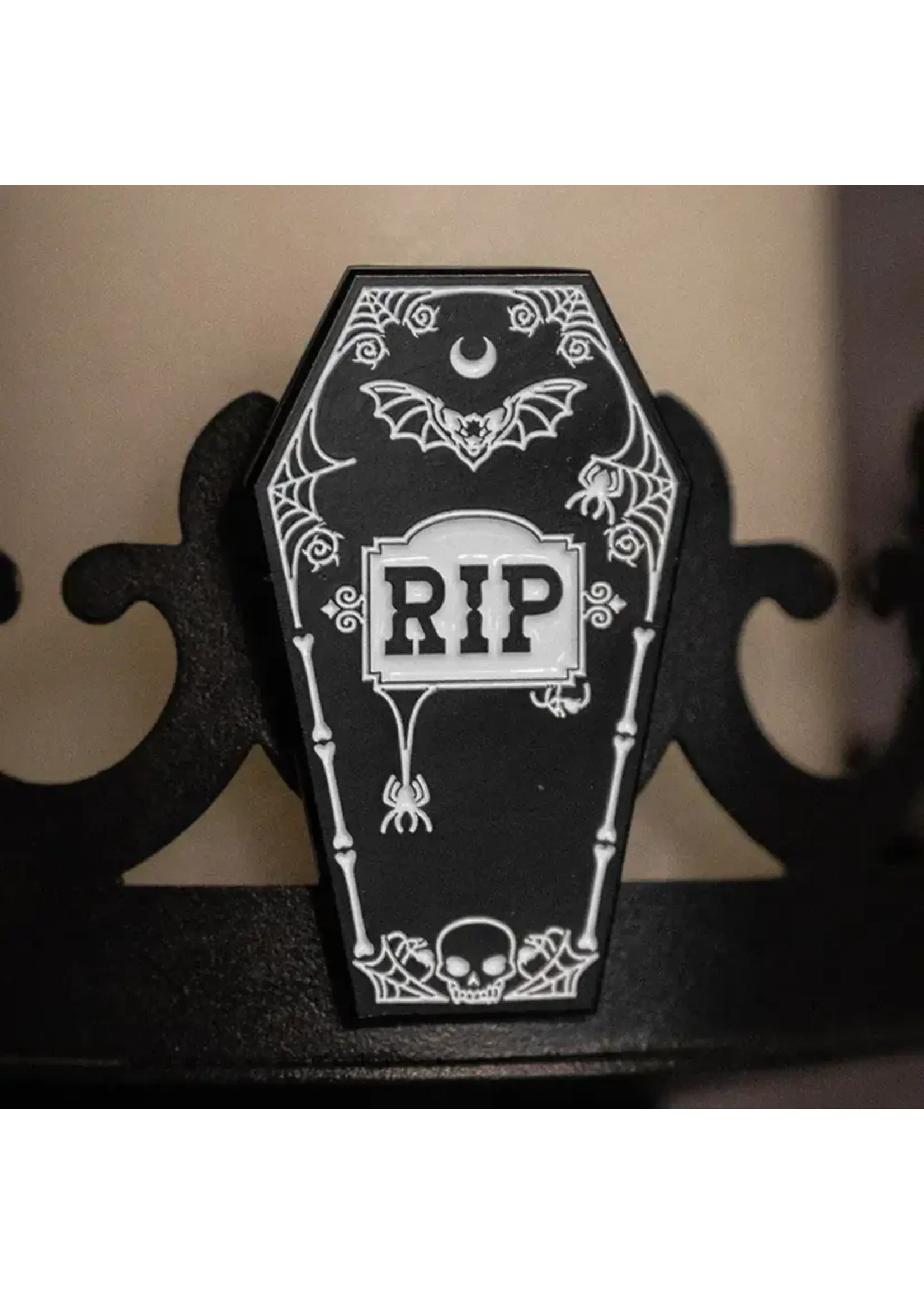 vampirefreaks Rip Coffin Enamel Pin