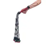The Master Tanners Leather Flogger Barb Wire Roses