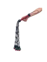 The Master Tanners Leather Flogger Barb Wire Roses