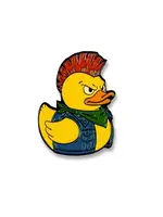 Geek Punk Punk Duck Enamel Pin