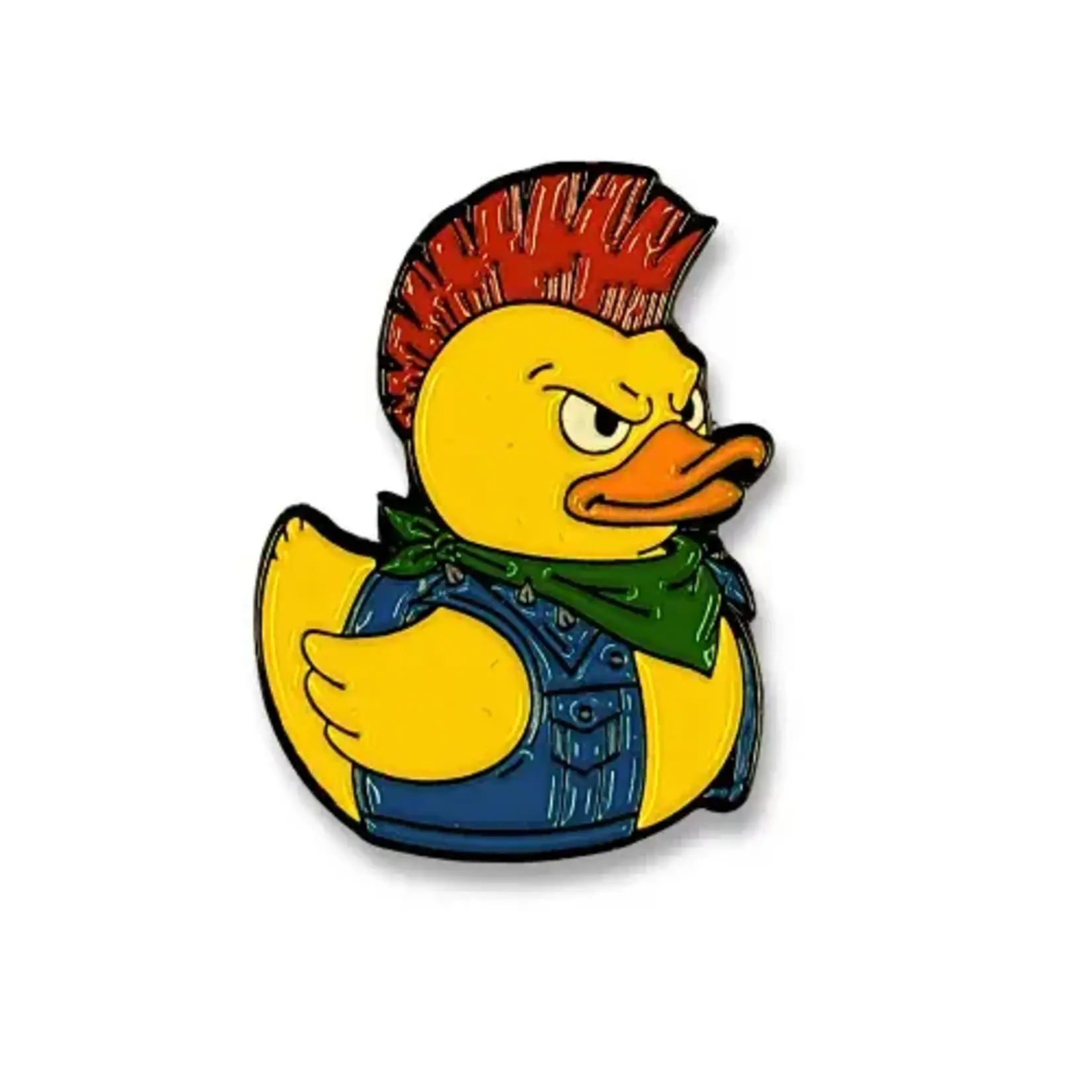 Geek Punk Punk Duck Enamel Pin