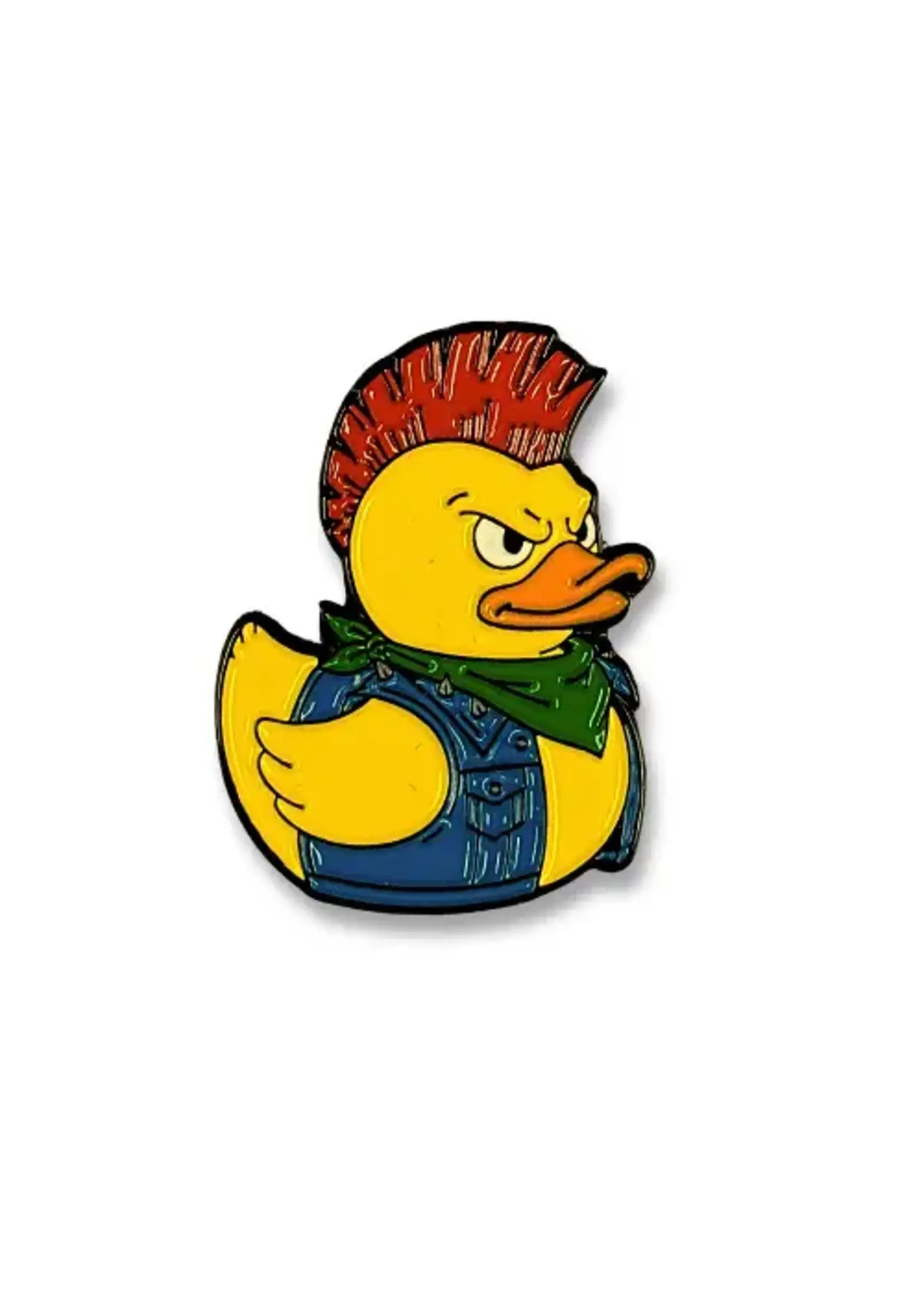 Geek Punk Punk Duck Enamel Pin