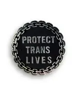 Geek Punk Protect Trans Lives Enamel Pin