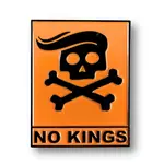 Geek Punk No Kings Enamel Pin