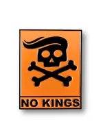 Geek Punk No Kings Enamel Pin