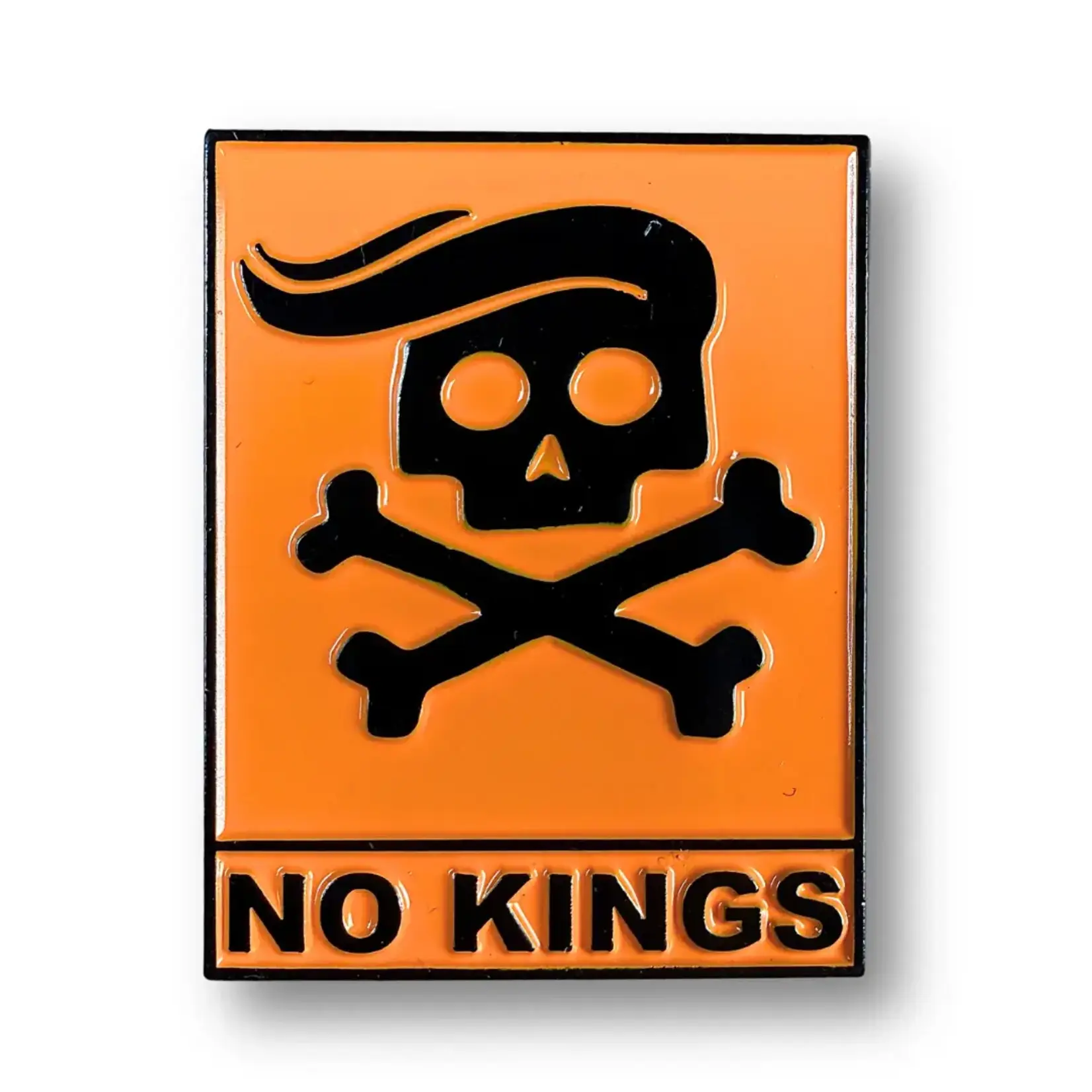 Geek Punk No Kings Enamel Pin