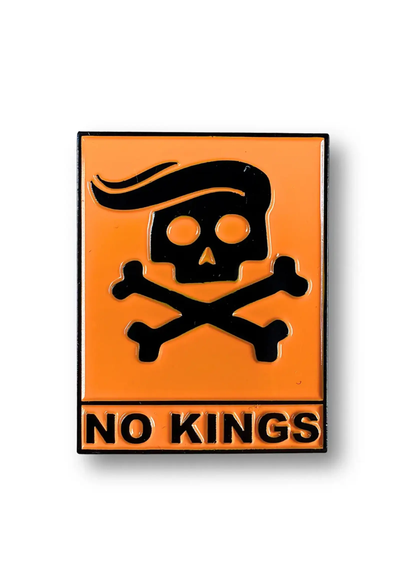 Geek Punk No Kings Enamel Pin