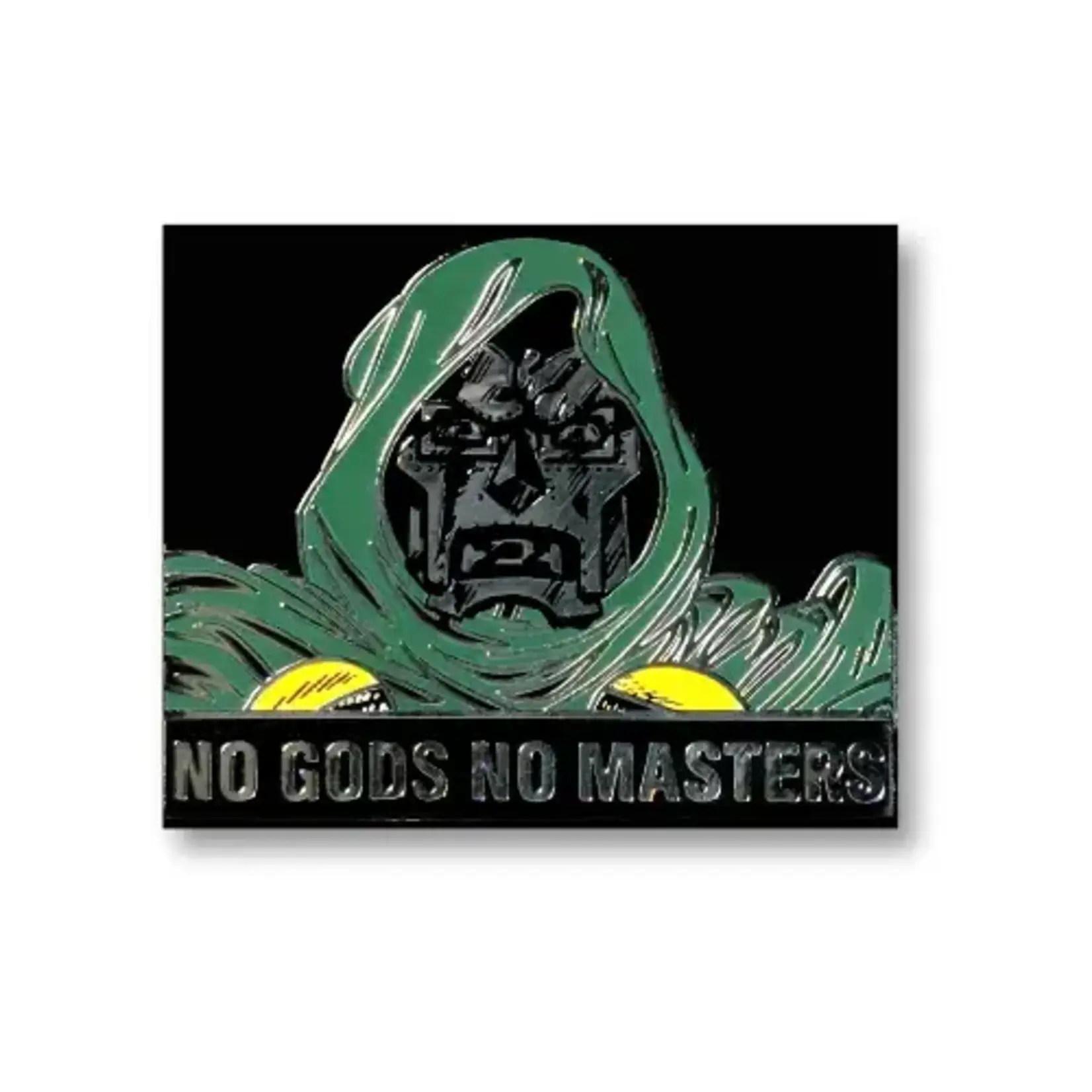 Geek Punk No Gods No Masters Enamel Pin