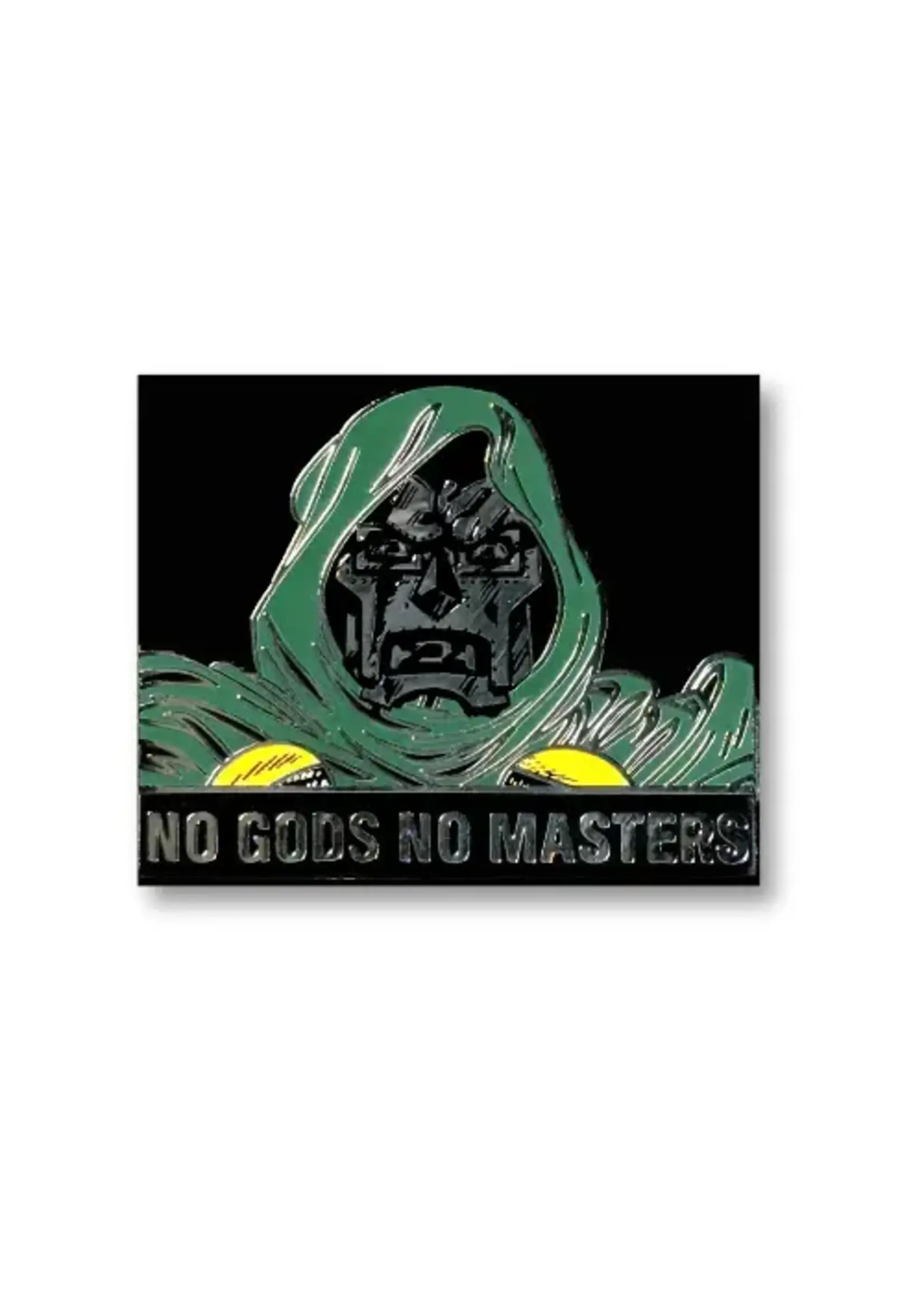 Geek Punk No Gods No Masters Enamel Pin