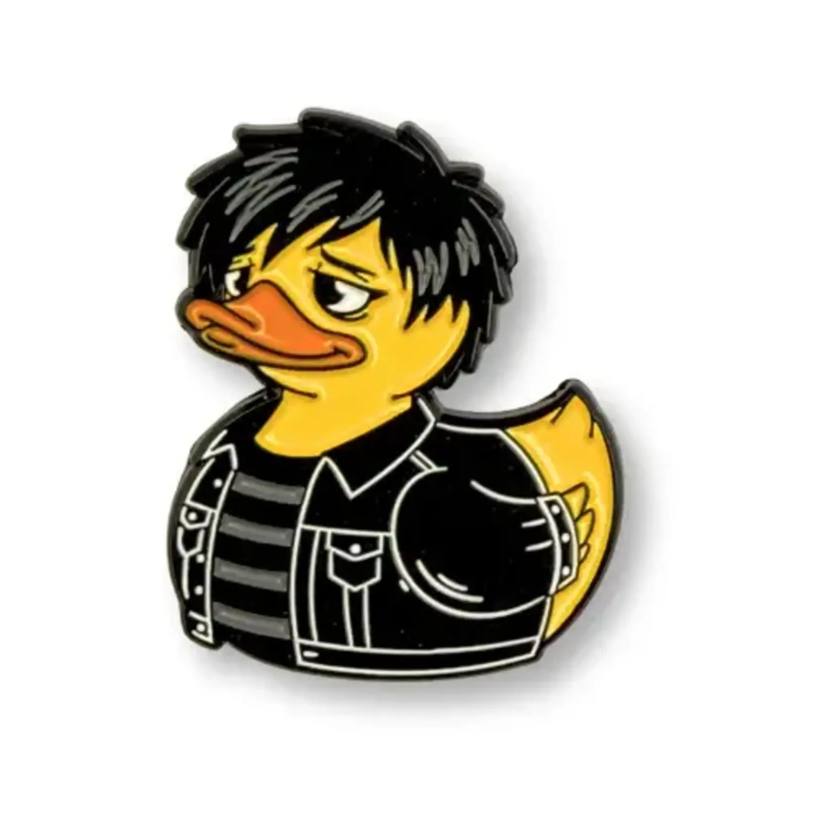 Geek Punk Emo Duck Enamel Pin