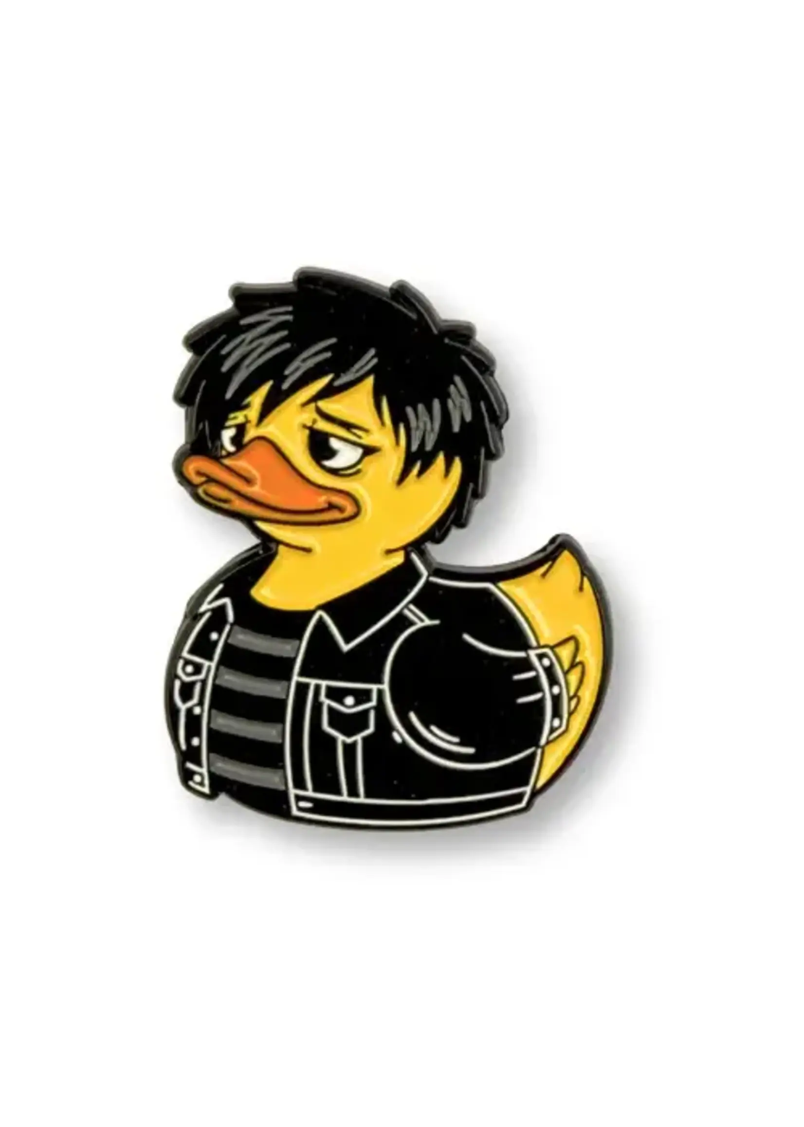 Geek Punk Emo Duck Enamel Pin