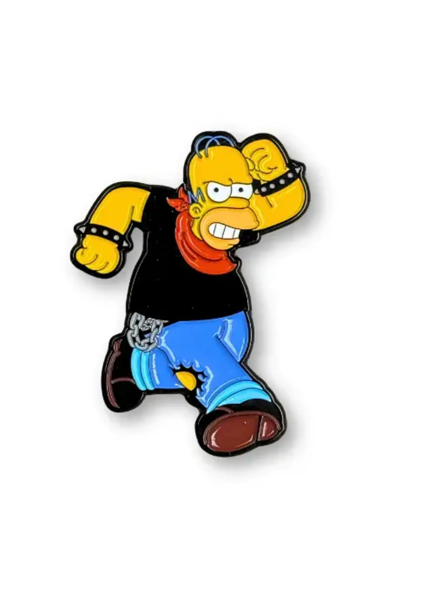Geek Punk Dad Punk Enamel Pin