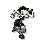 Geek Punk Betty Is A Punk Rocker Enamel Pin