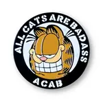 Geek Punk All Cats Are Badass Enamel Pin