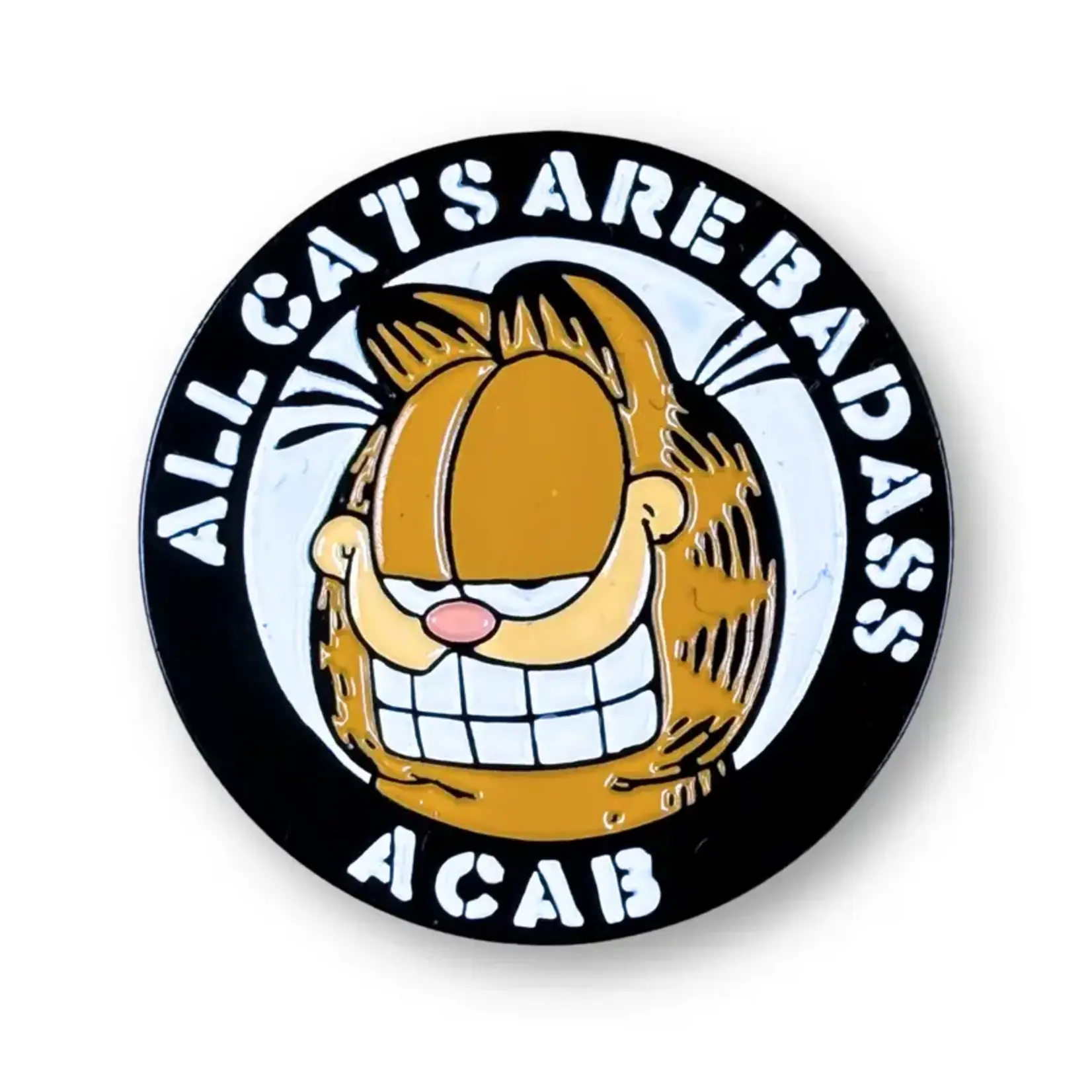 Geek Punk All Cats Are Badass Enamel Pin