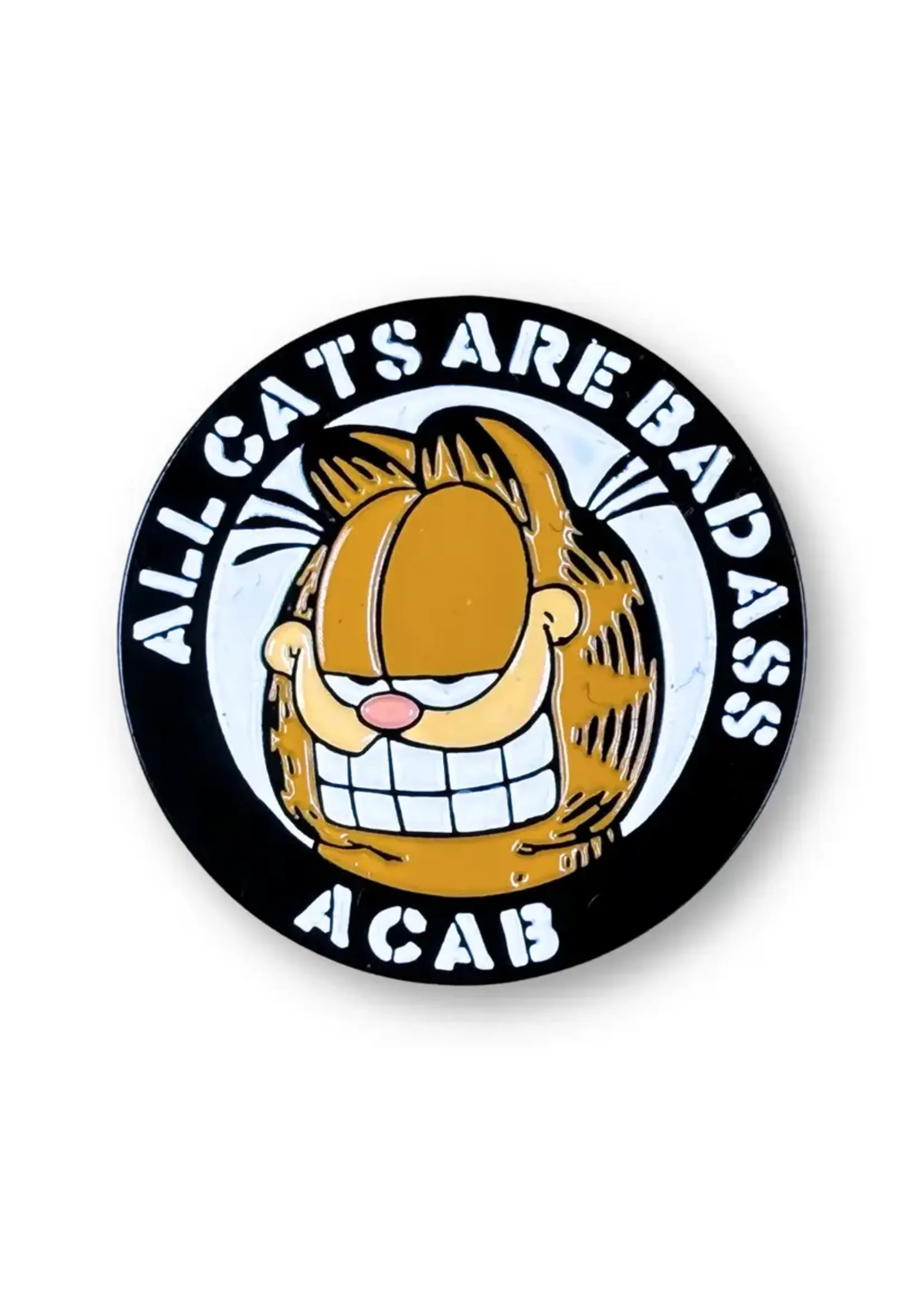 Geek Punk All Cats Are Badass Enamel Pin