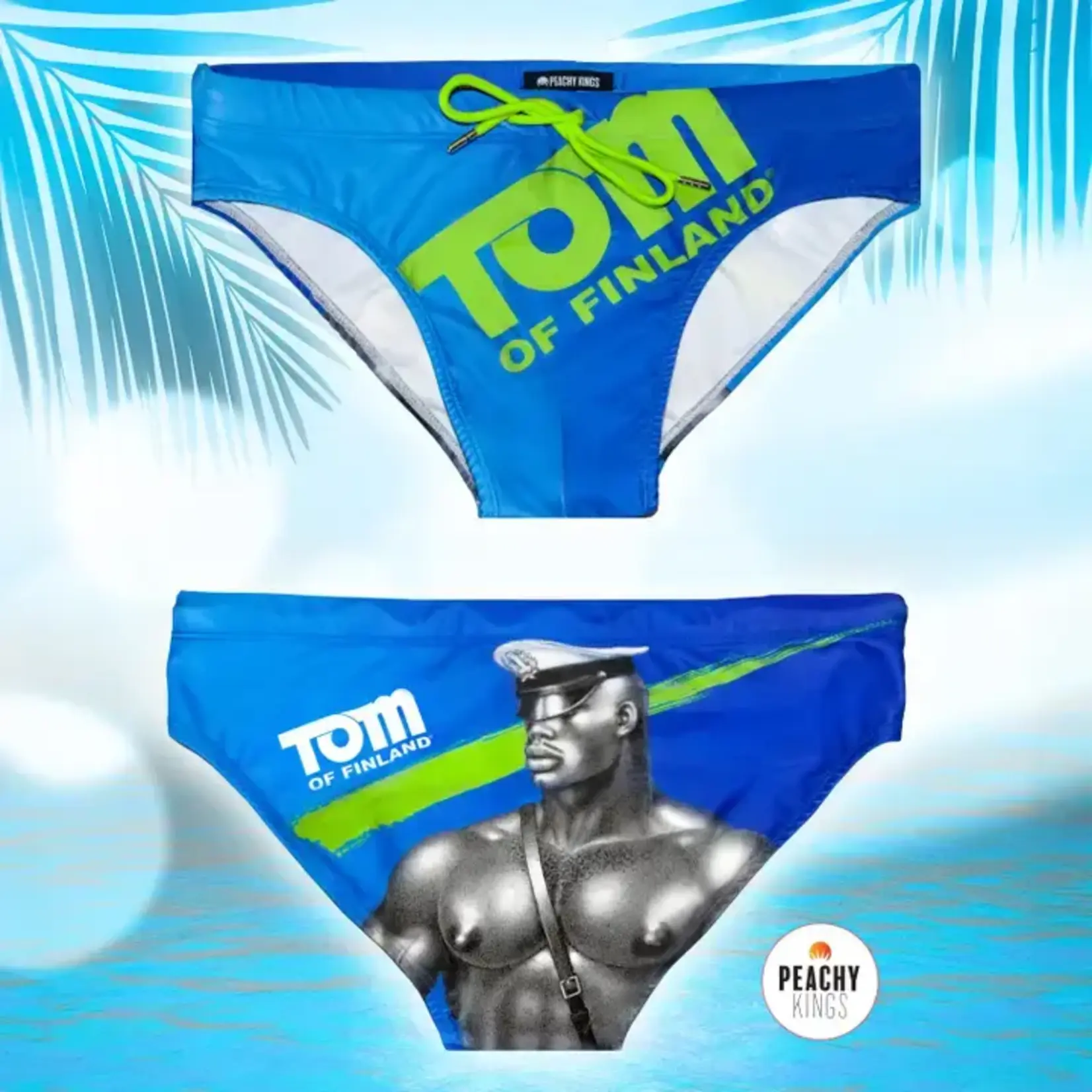 Peachy Kings SWIM Tom of Finland "Blue" Swim Brief