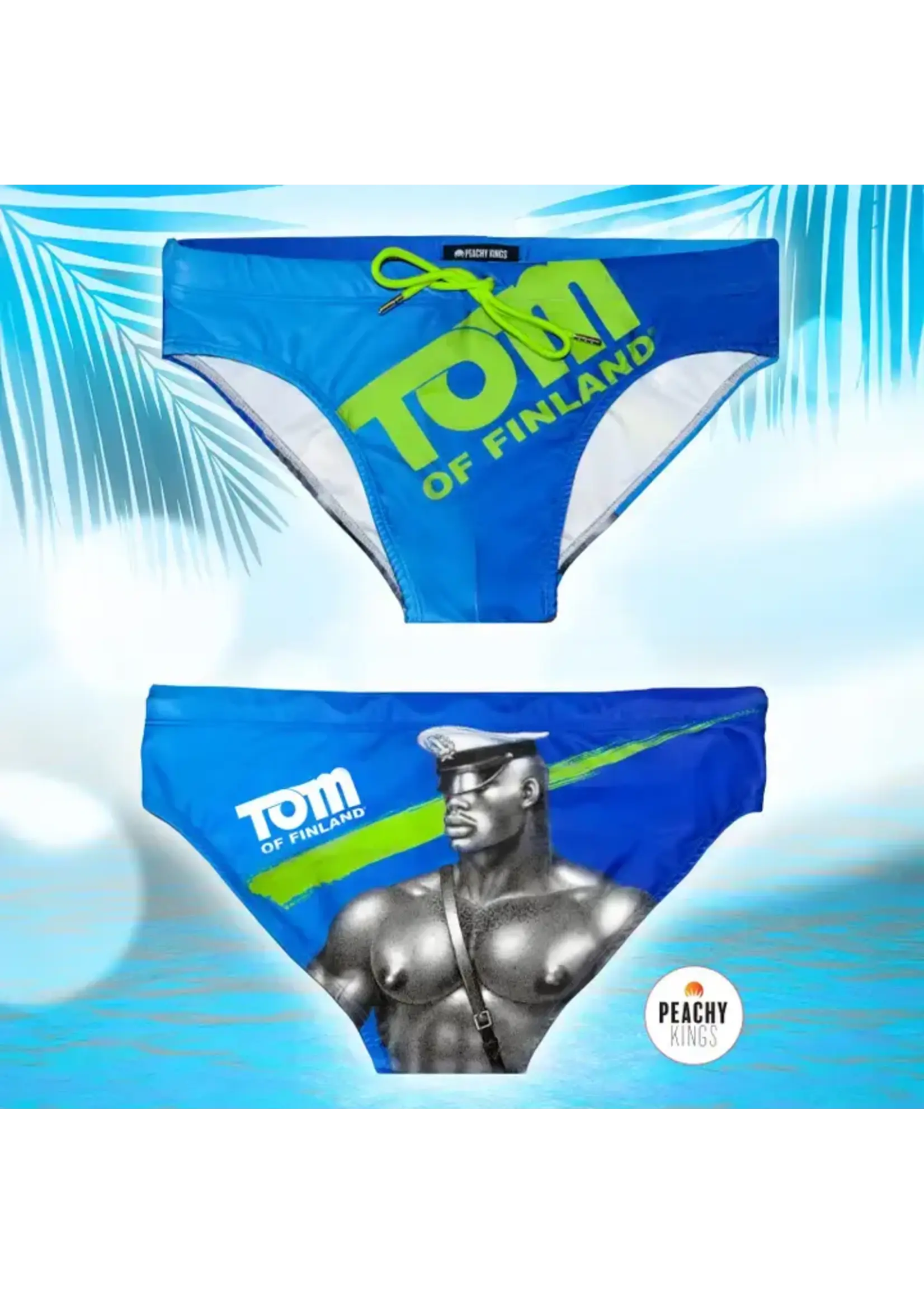 Peachy Kings SWIM Tom of Finland "Blue" Swim Brief