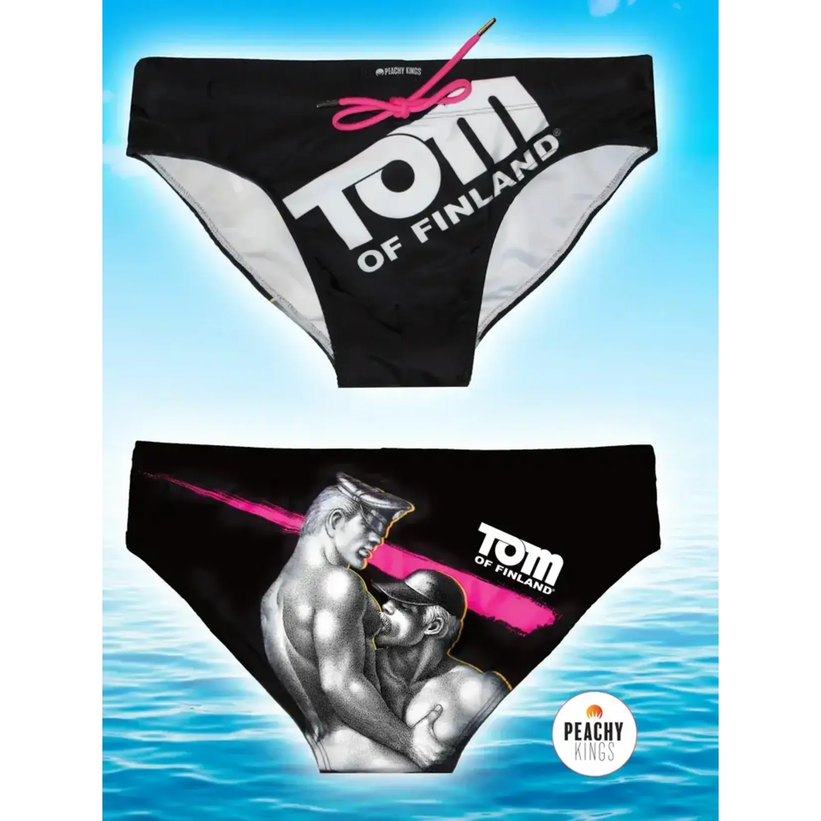 Peachy Kings SWIM Tom of Finland "Black" Swim Brief
