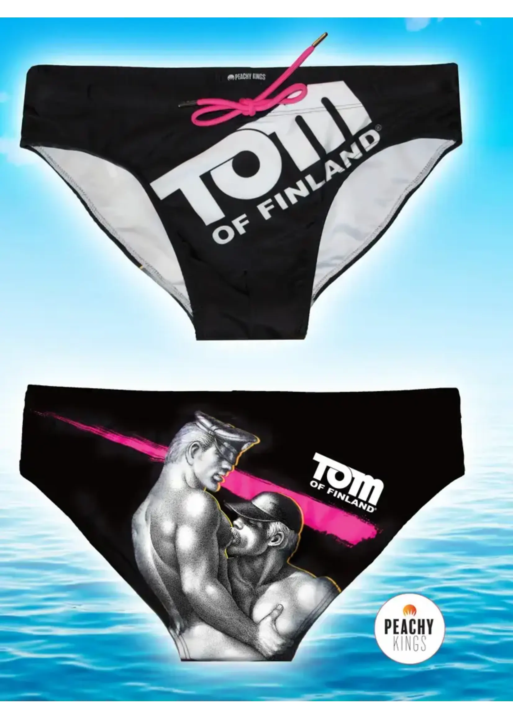 Peachy Kings SWIM Tom of Finland "Black" Swim Brief