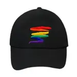 The Awareness Company Rainbow Squiggle Baseball Hat Black