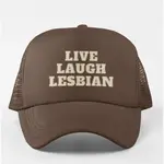 Queerky Live Laugh Lesbian Cap