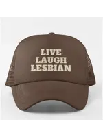 Queerky Live Laugh Lesbian Cap