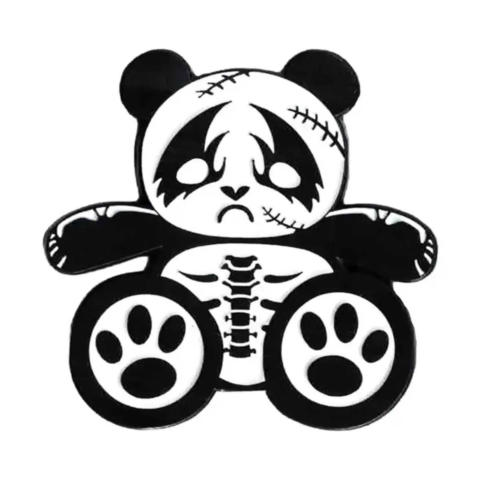 vampirefreaks Death Metal Panda Enamel Pin