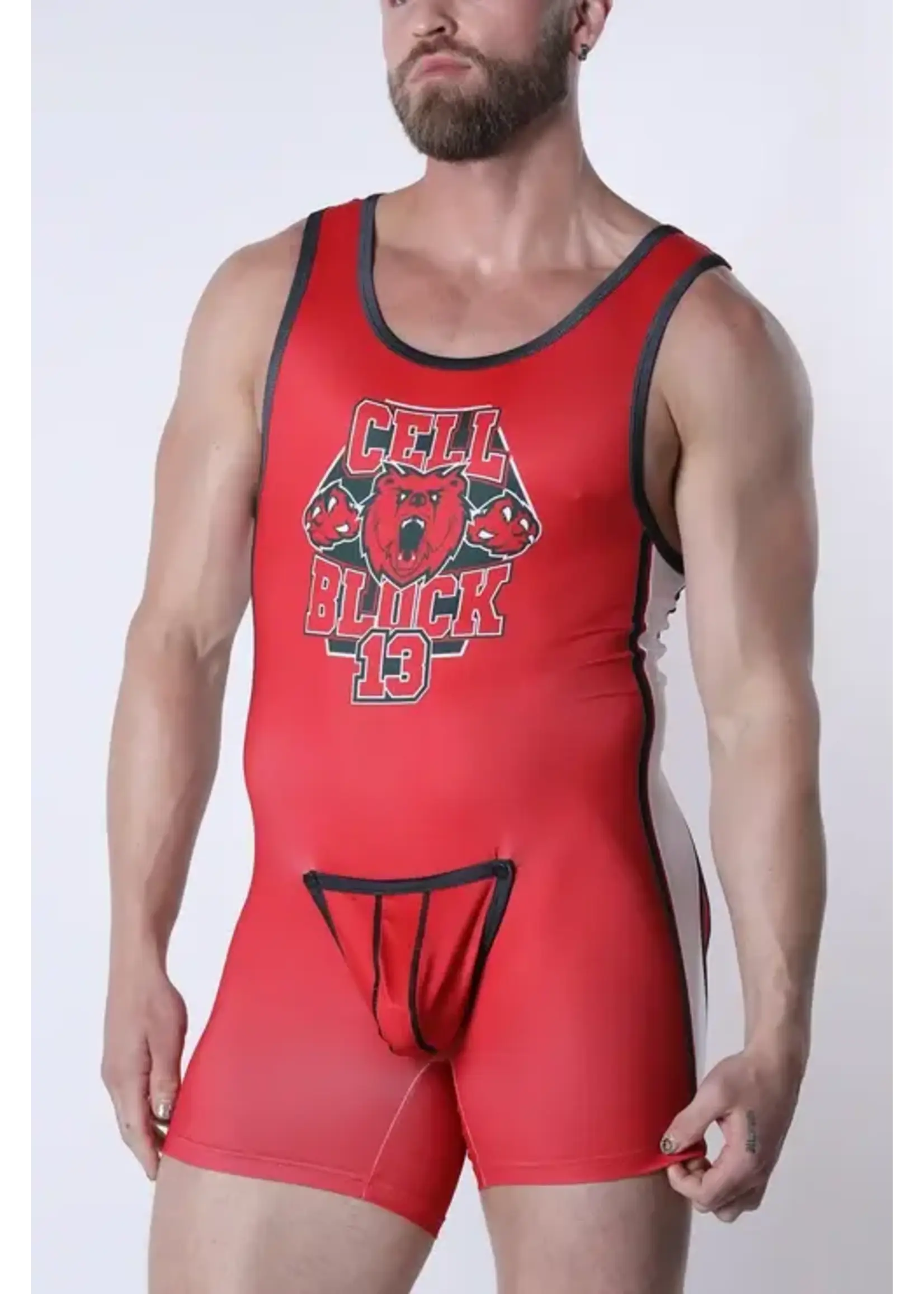 Cell Block 13 Bear Attack Singlet Jock
