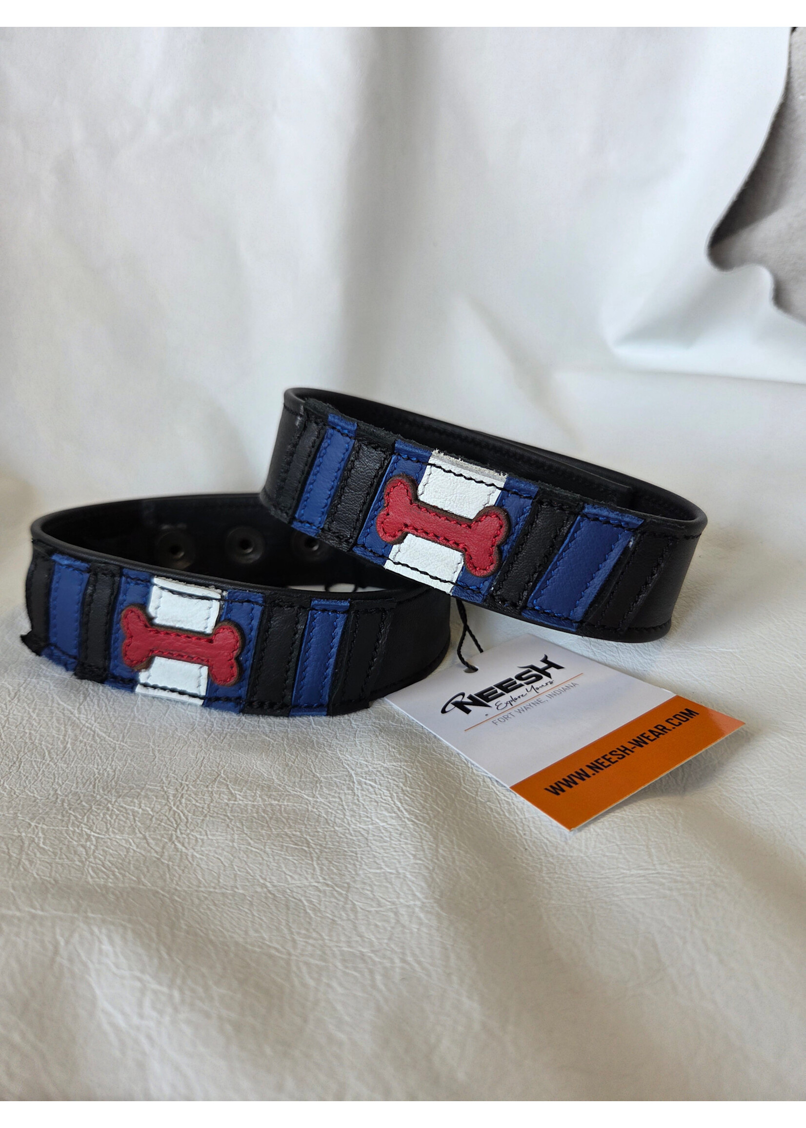 Neesh-Wear Leather Arm Bands - Flag Series