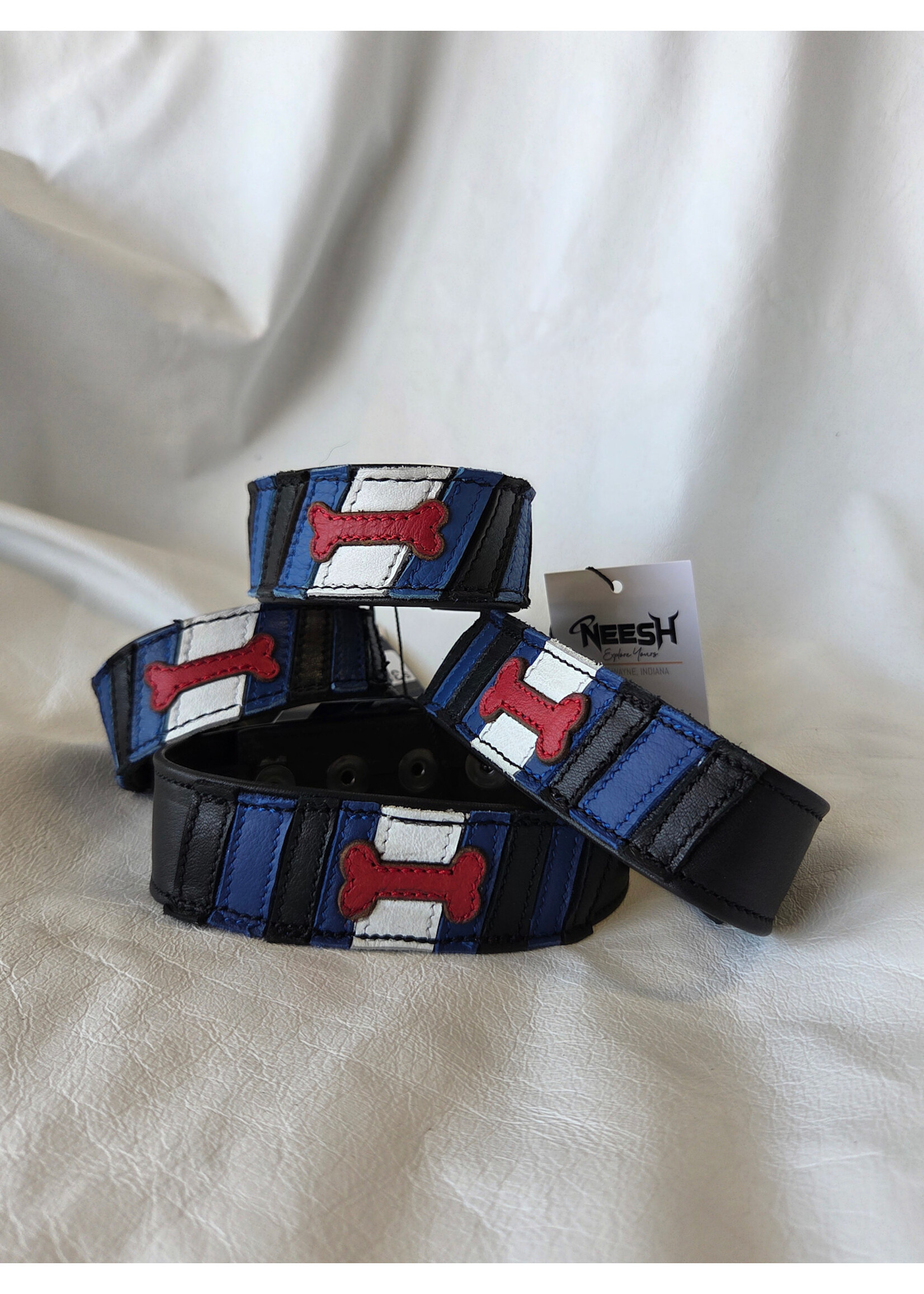 Neesh-Wear Leather Arm Bands - Flag Series