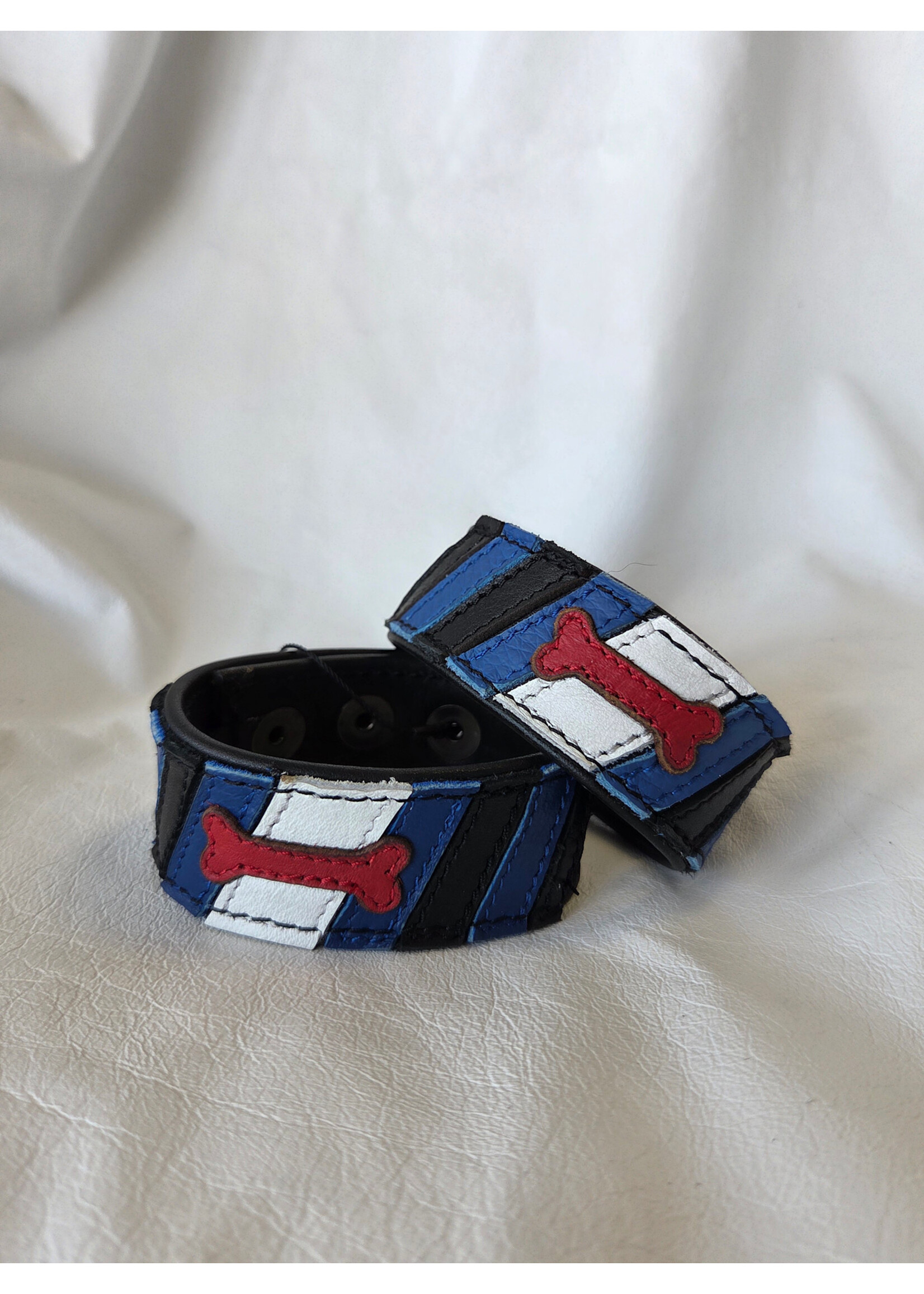 Neesh-Wear Leather Wrist Bands - Flag Series
