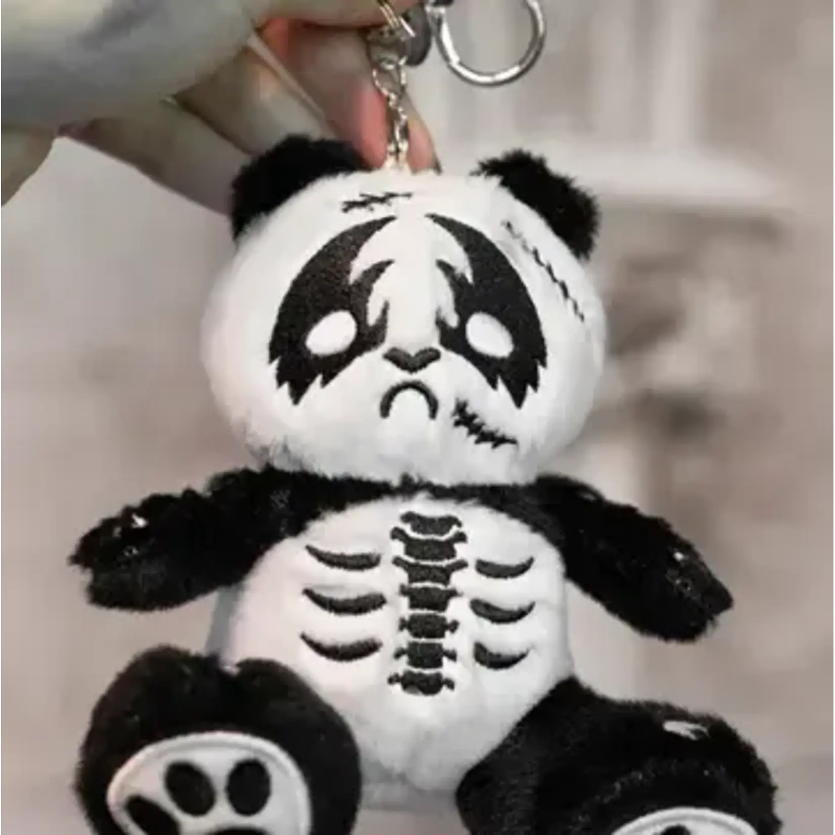 vampirefreaks Death Metal Panda Plush Keychain