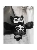vampirefreaks Skelehoot Owl Plush Keychain