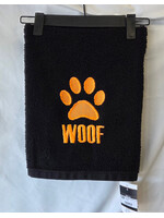 Embroidered WOOF Towel