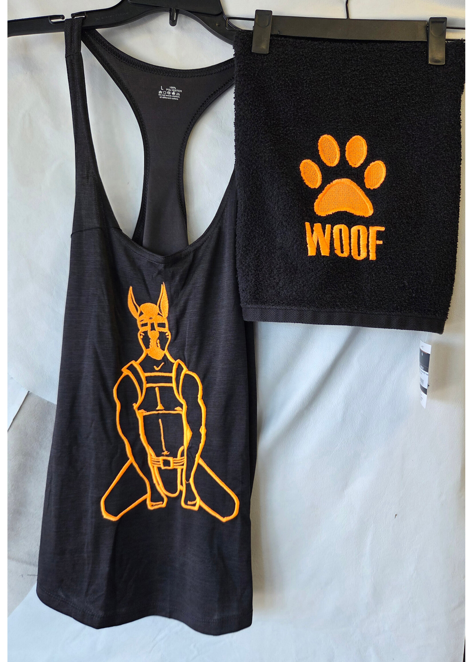 Embroidered WOOF Towel