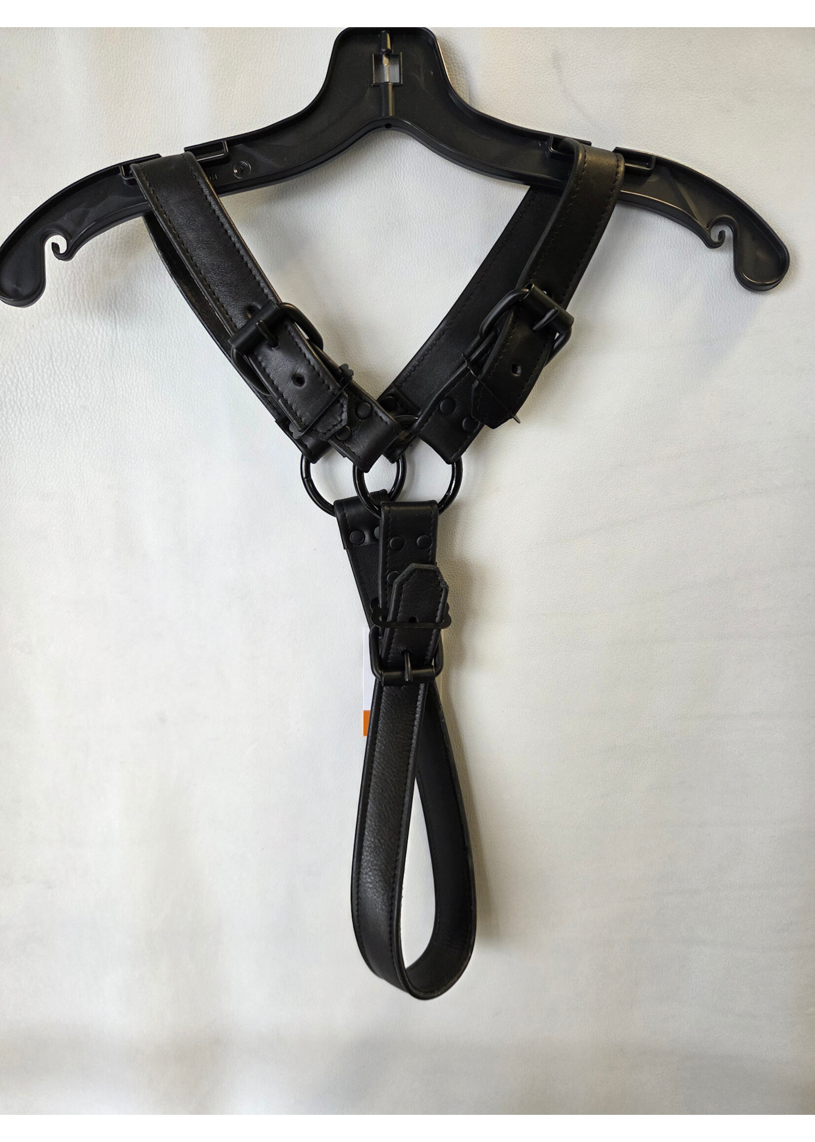 Neesh-Wear Black Leather Crossbody Harness