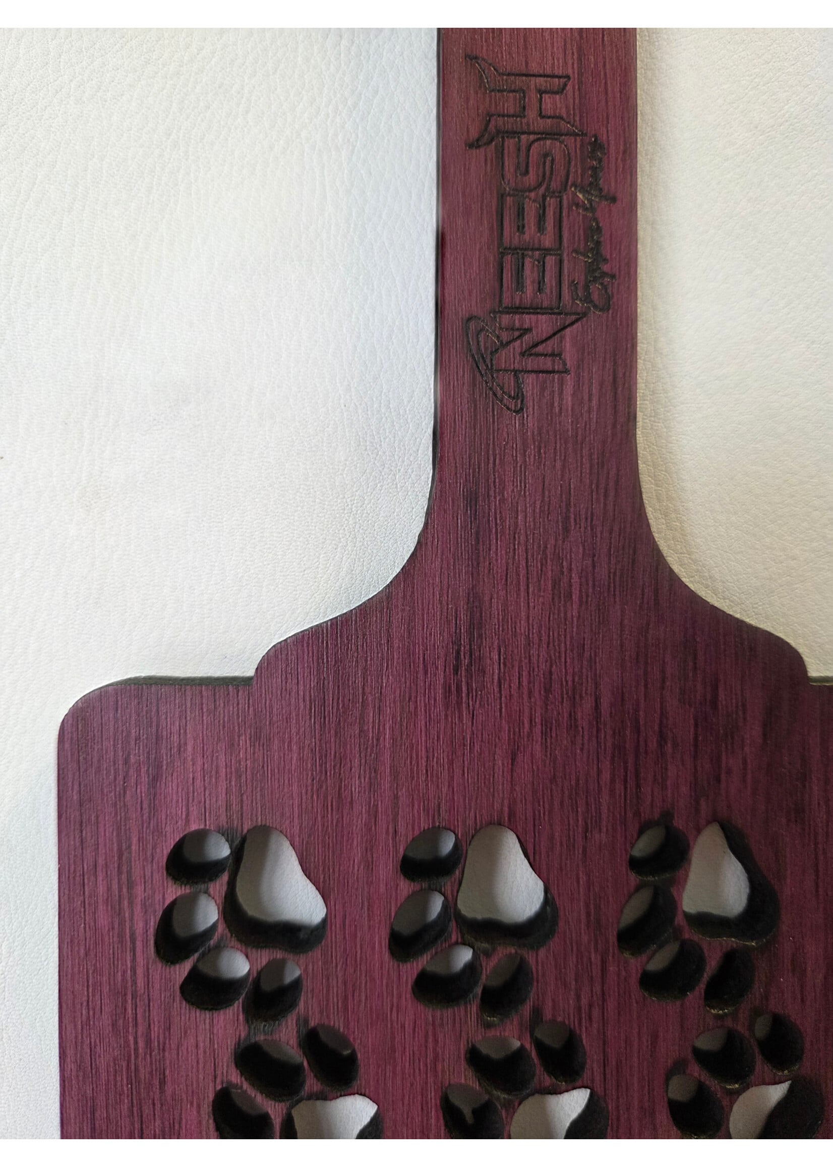 Neesh-Wear Purple Heart Paw Print Paddle 17in