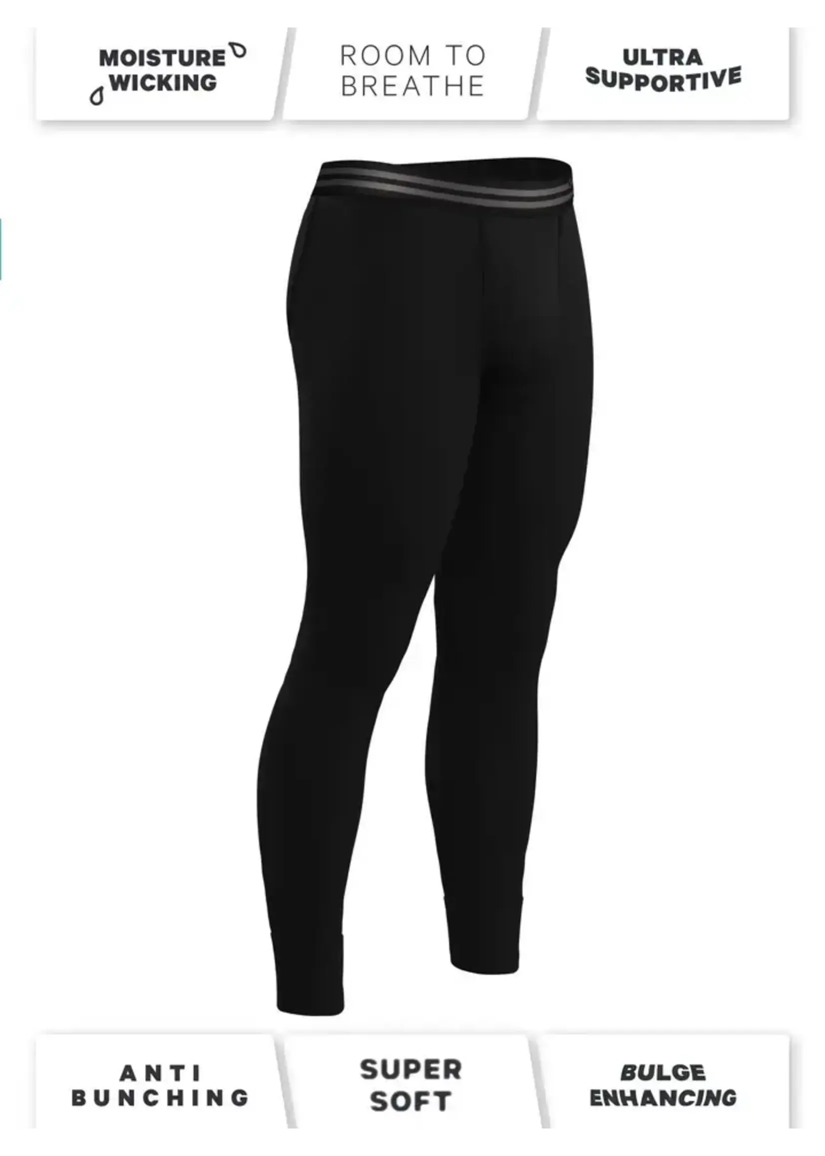 Shinesty, Inc The Threat Level Midnight | Black Ball Hammock® Long Johns