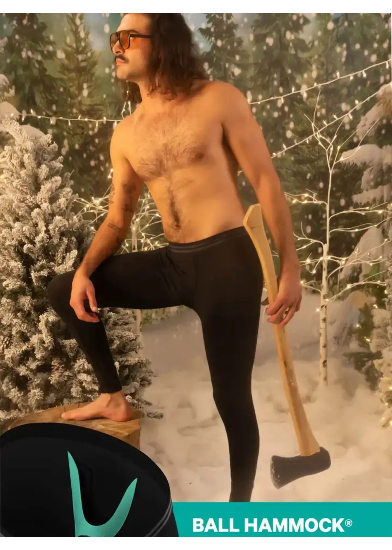 Shinesty, Inc The Threat Level Midnight | Black Ball Hammock® Long Johns