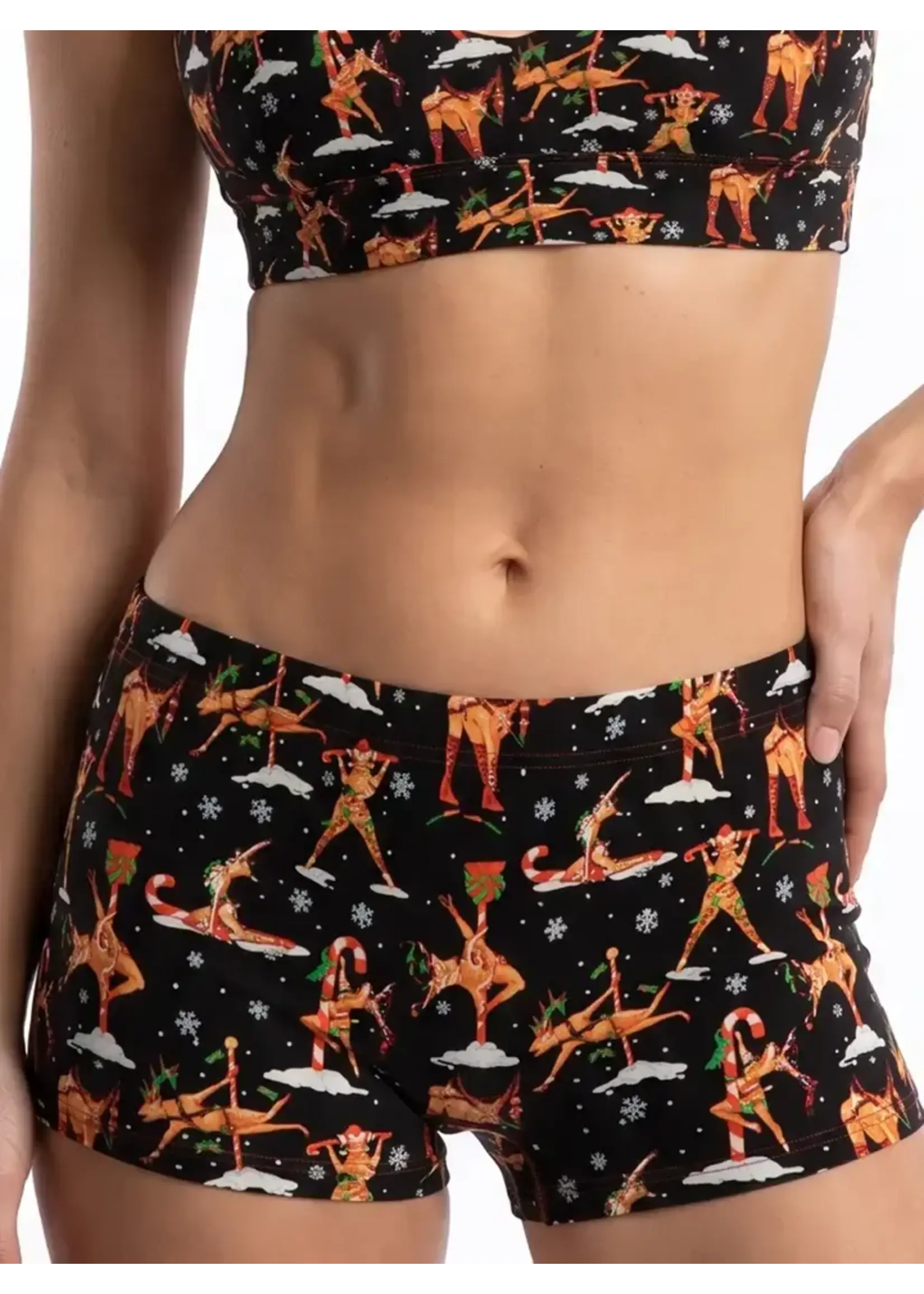Shinesty, Inc The Rein Dance | Christmas Reindeer Modal Boyshort Underwear