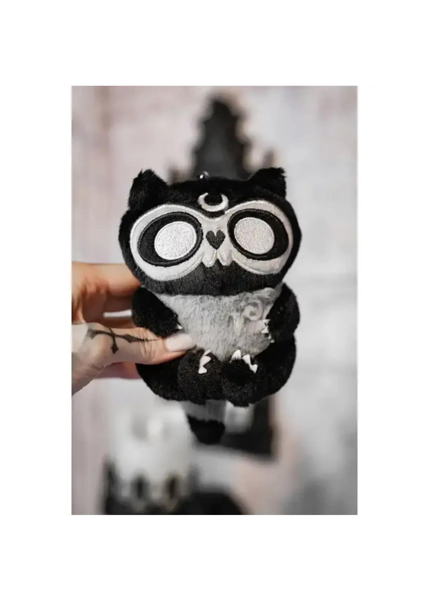 vampirefreaks Moon Raccoon Plush Keychain